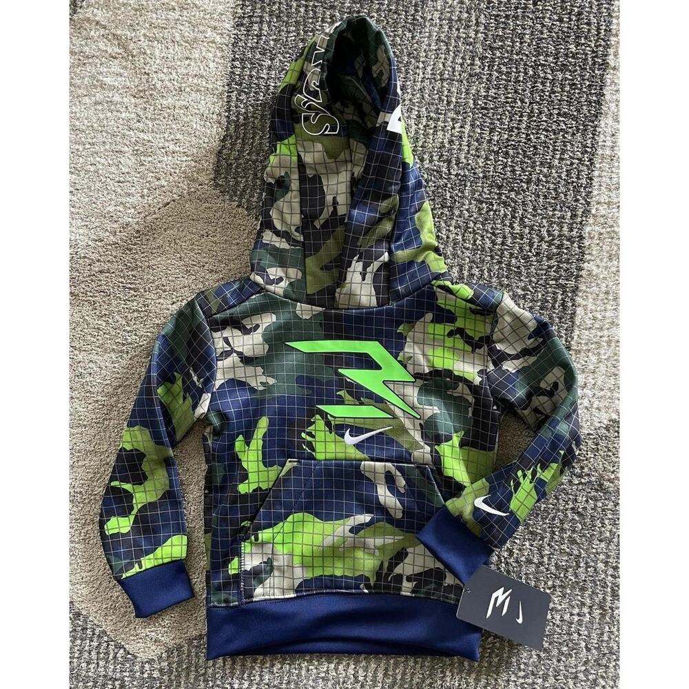 Boys Nike Green Strike DangeRuss Russell Wilson Hoodie Size 2T NWT